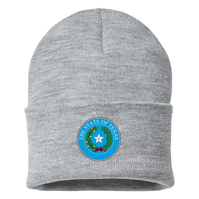 The State Of Texas Seal Sustainable Knit Beanie