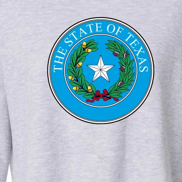 The State Of Texas Seal Cropped Pullover Crew