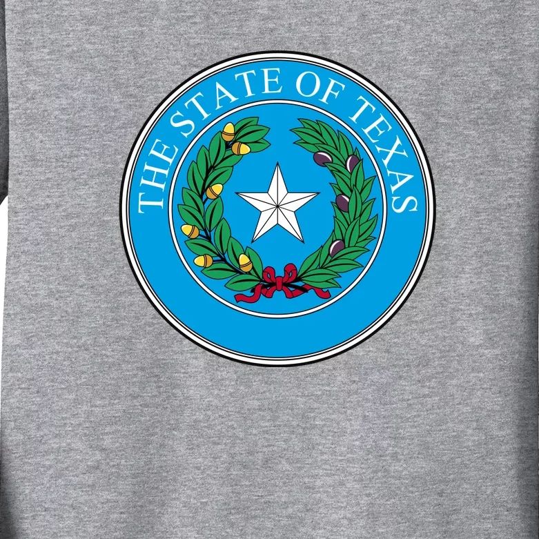 The State Of Texas Seal Kids Long Sleeve Shirt