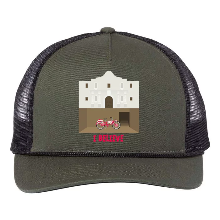 The Secret Of The Alamo Retro Rope Trucker Hat Cap