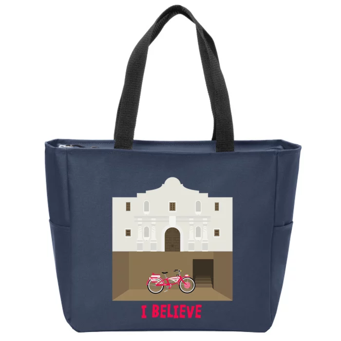 The Secret Of The Alamo Zip Tote Bag