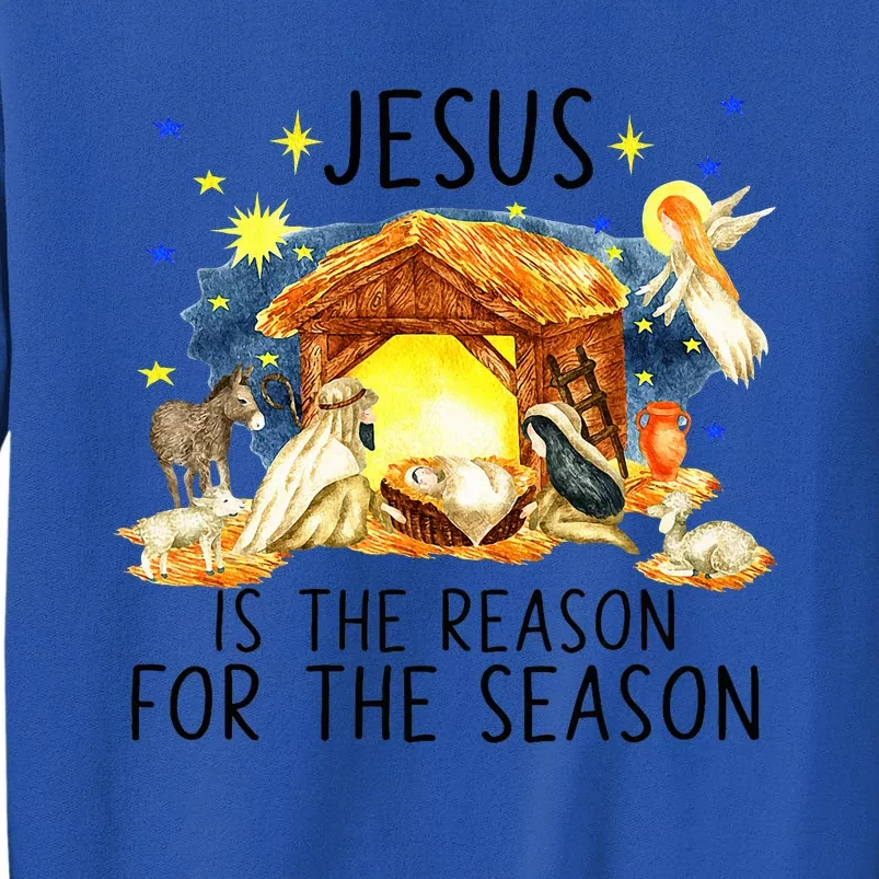 True Story of Jesus Birth Christmas Nativity Catholic Xmas Tall Sweatshirt