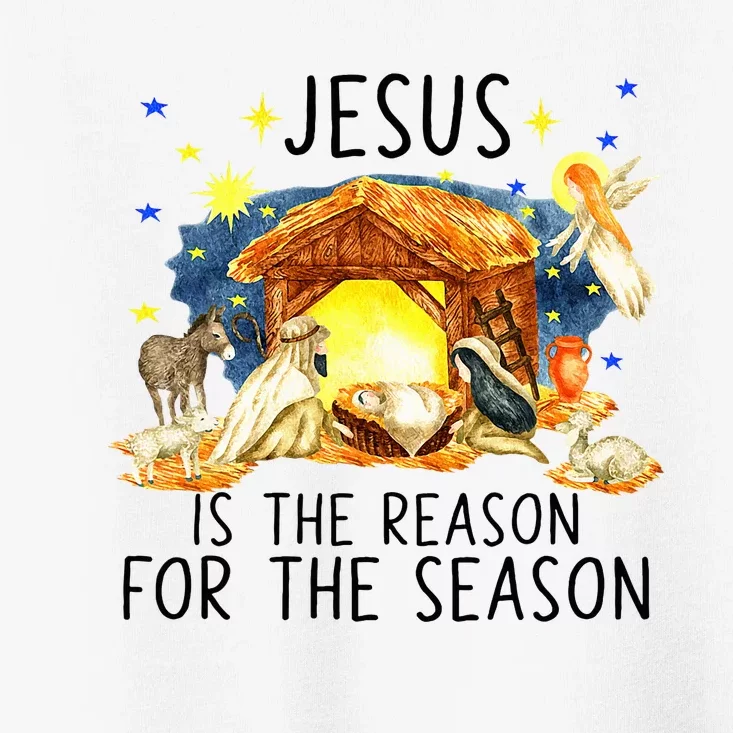 True Story of Jesus Birth Christmas Nativity Catholic Xmas Toddler T-Shirt