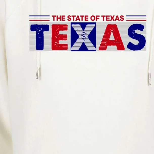 The State Of Texas Logo Womens Funnel Neck Pullover Hood