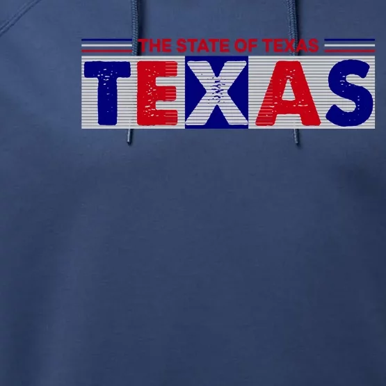 The State Of Texas Logo Performance Fleece Hoodie