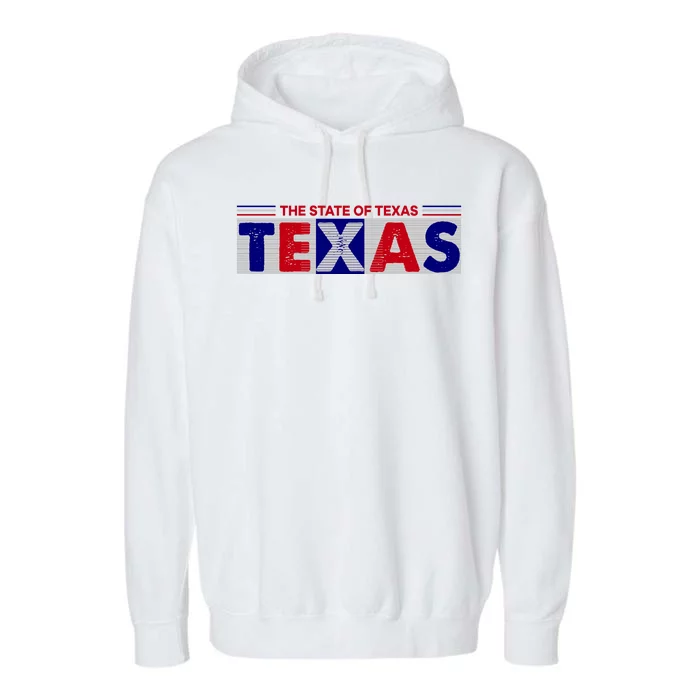 The State Of Texas Logo Garment-Dyed Fleece Hoodie