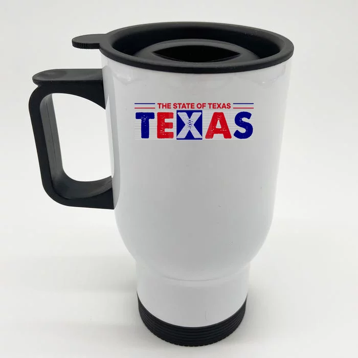 The State Of Texas Logo Front & Back Stainless Steel Travel Mug