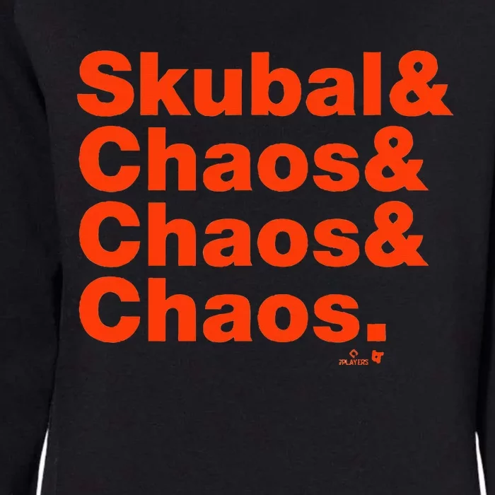 Tarik Skubal & Pitching Chaos Detroit Baseball Womens California Wash Sweatshirt