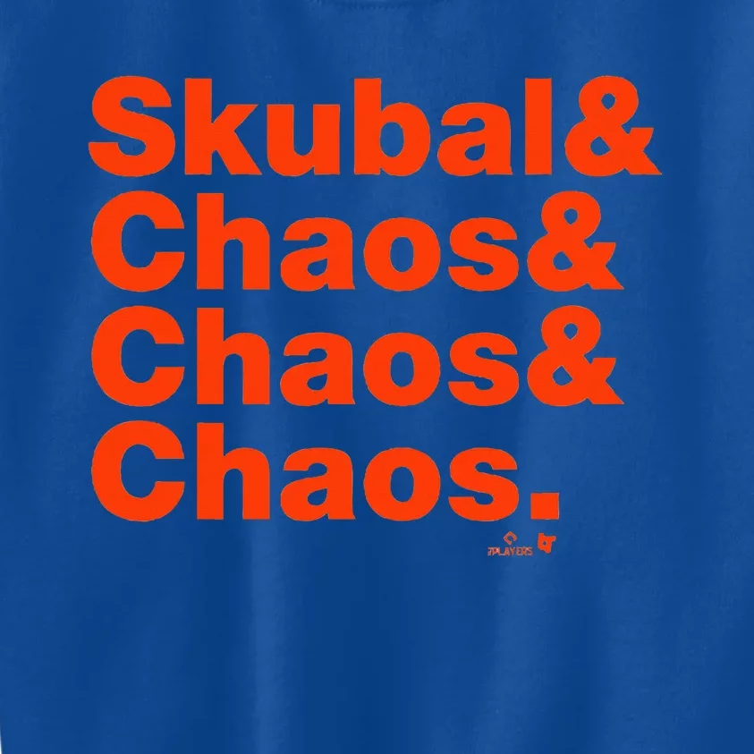 Tarik Skubal & Pitching Chaos Detroit Baseball Kids Sweatshirt