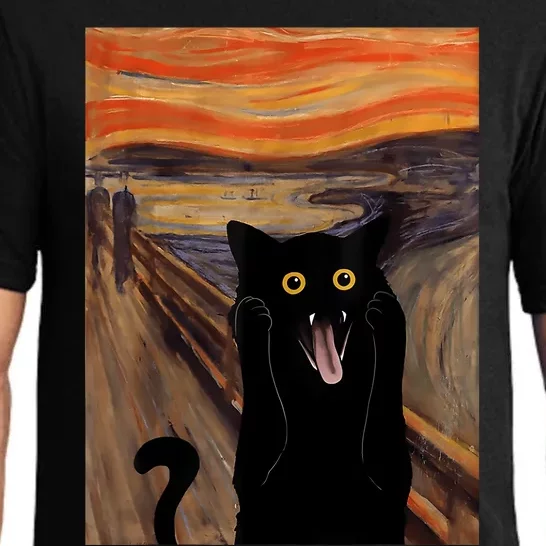 The Scream Picture Munch Cats Mice Parody Pajama Set