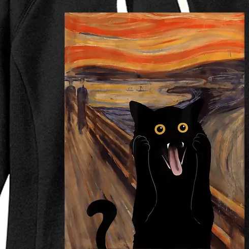 The Scream Picture Munch Cats Mice Parody Women's Fleece Hoodie