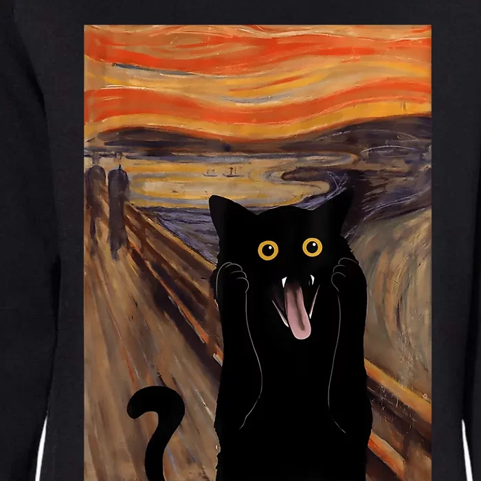 The Scream Picture Munch Cats Mice Parody Womens California Wash Sweatshirt