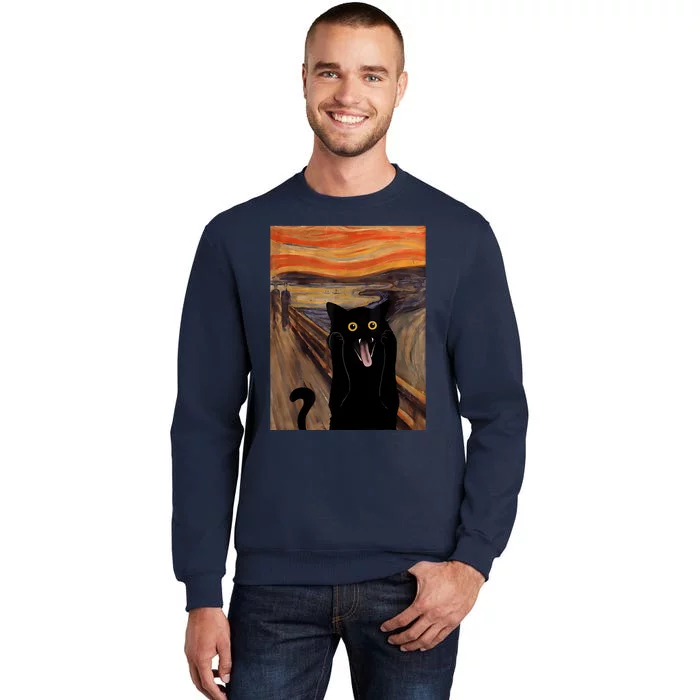 The Scream Picture Munch Cats Mice Parody Sweatshirt