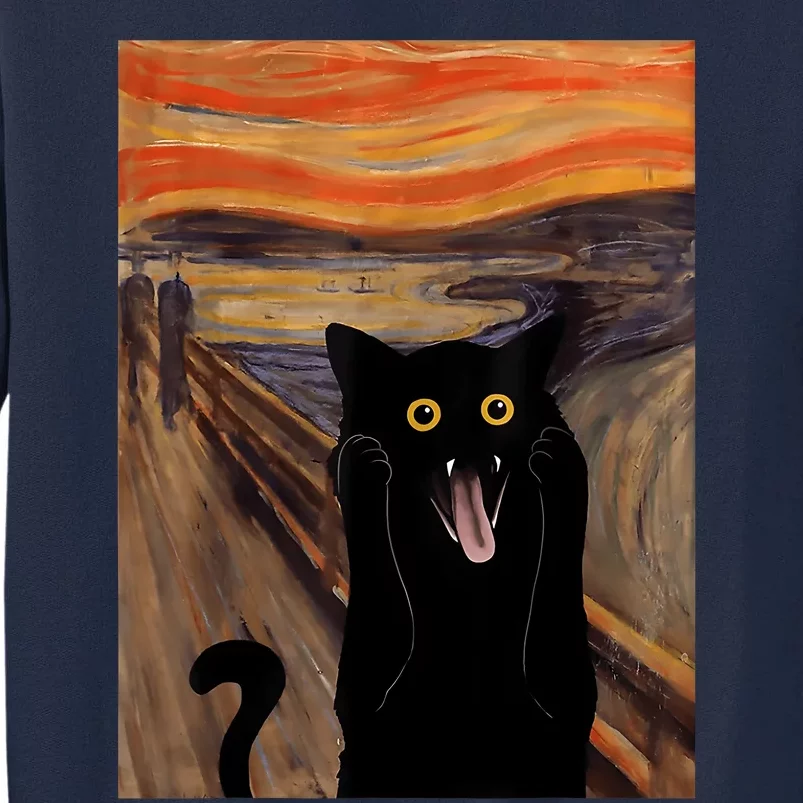 The Scream Picture Munch Cats Mice Parody Tall Sweatshirt