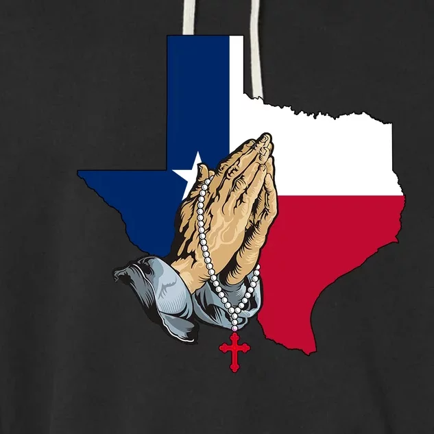 Texas Strong Pray For Uvalde Garment-Dyed Fleece Hoodie