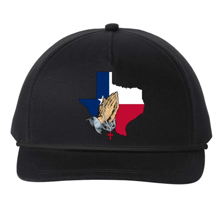 Texas Strong Pray For Uvalde Snapback Five-Panel Rope Hat