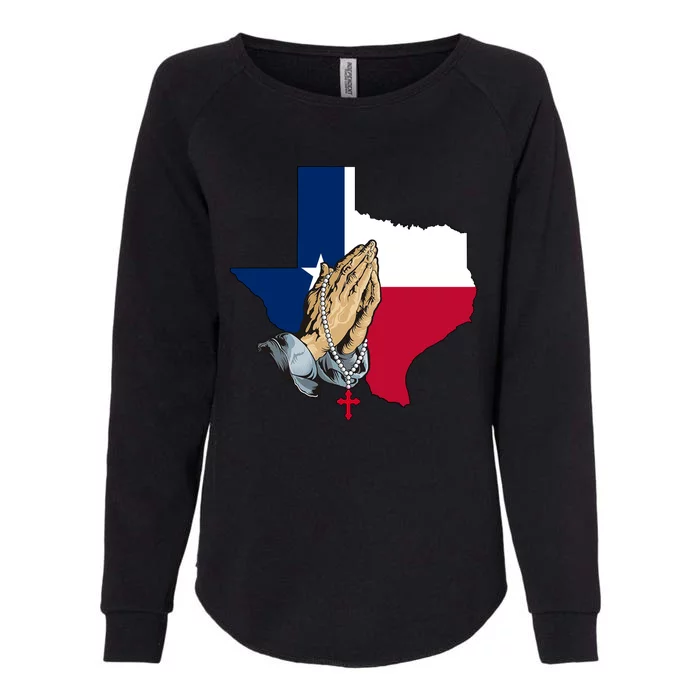 Texas Strong Pray For Uvalde Womens California Wash Sweatshirt