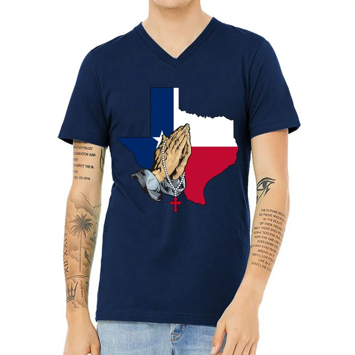 Texas Strong Pray For Uvalde V-Neck T-Shirt