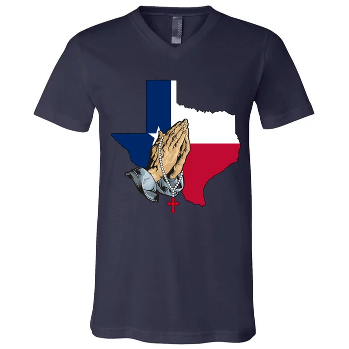 Texas Strong Pray For Uvalde V-Neck T-Shirt