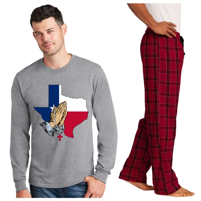 Texas Strong Pray For Uvalde Long Sleeve Pajama Set