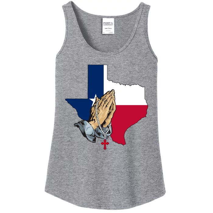 Texas Strong Pray For Uvalde Ladies Essential Tank