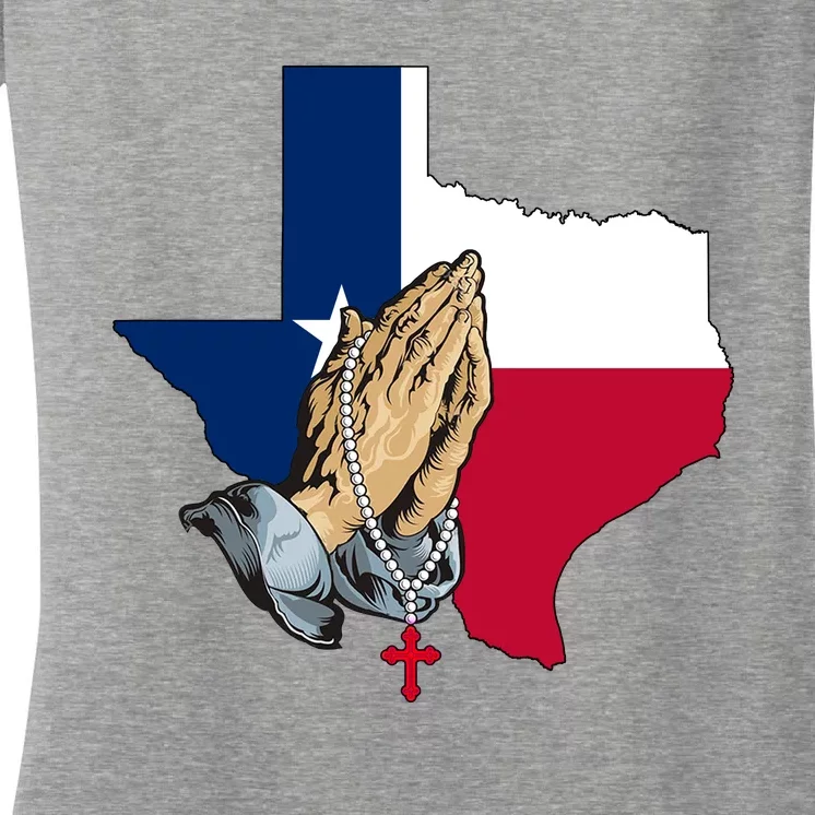 Texas Strong Pray For Uvalde Women's V-Neck T-Shirt