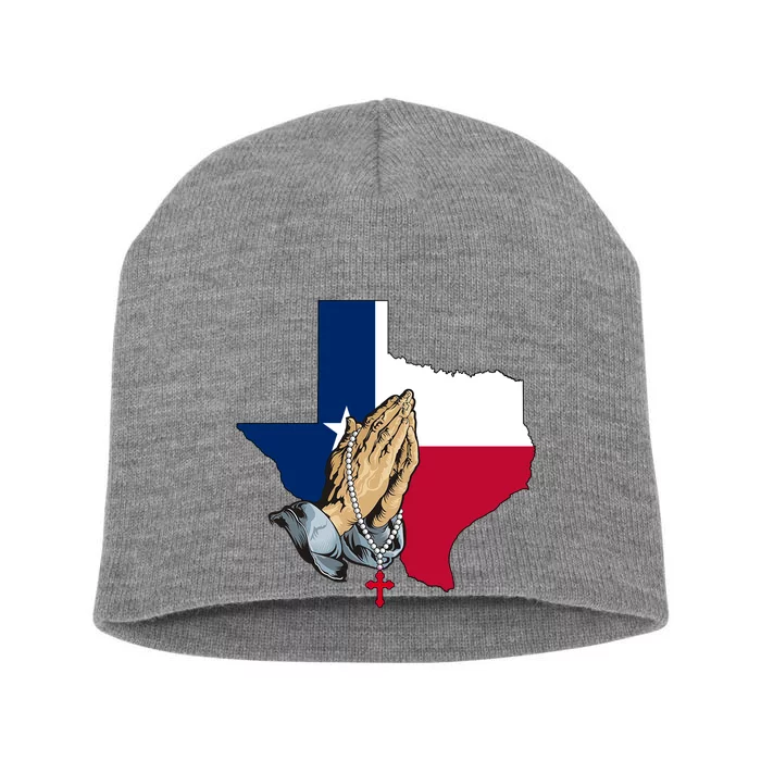 Texas Strong Pray For Uvalde Short Acrylic Beanie