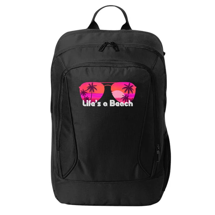 Tropical Sunset Paradise City Backpack