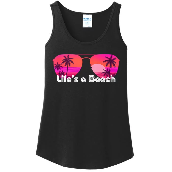 Tropical Sunset Paradise Ladies Essential Tank