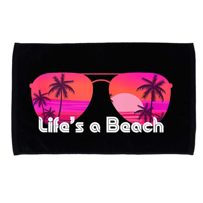 Tropical Sunset Paradise Microfiber Hand Towel