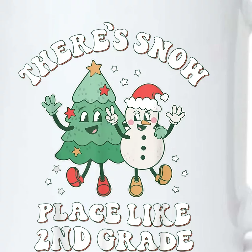 There’s Snow Place Like 2nd Grade Merry Teacher Xmas Snowman Black Color Changing Mug