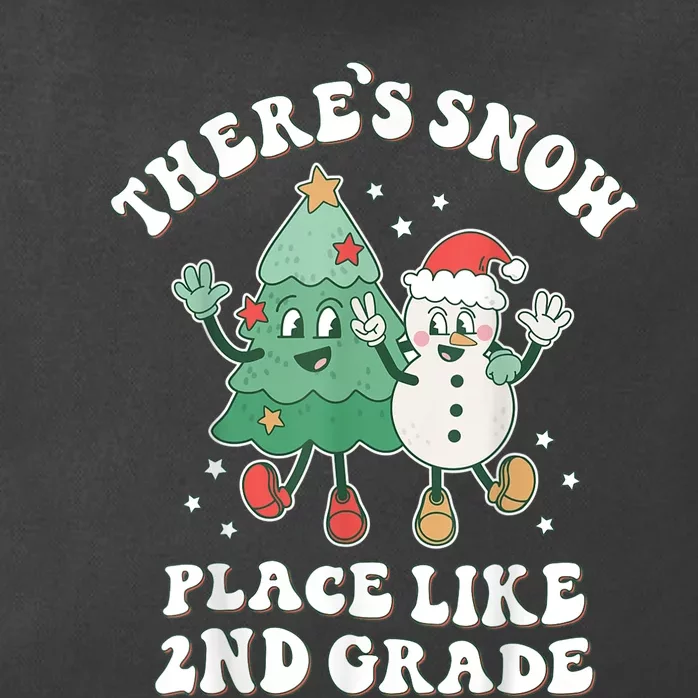 There’s Snow Place Like 2nd Grade Merry Teacher Xmas Snowman Zip Tote Bag