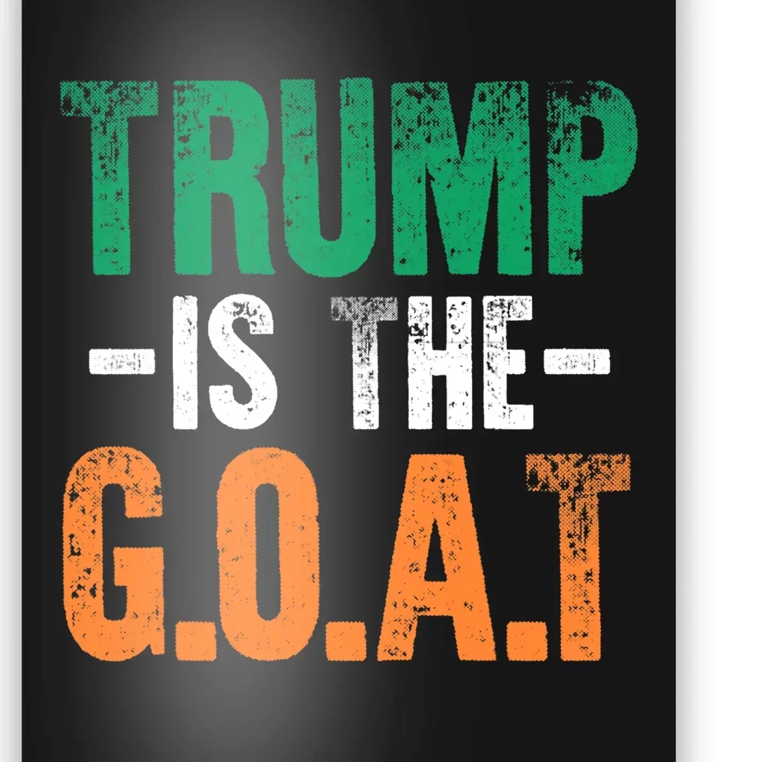 Trump St Patrick's Day Party Gift Donald Trump GOAT Poster