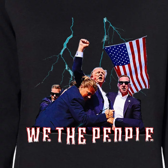 Trump Shot Pennsylvania Rally July 13th We The People Womens California Wash Sweatshirt