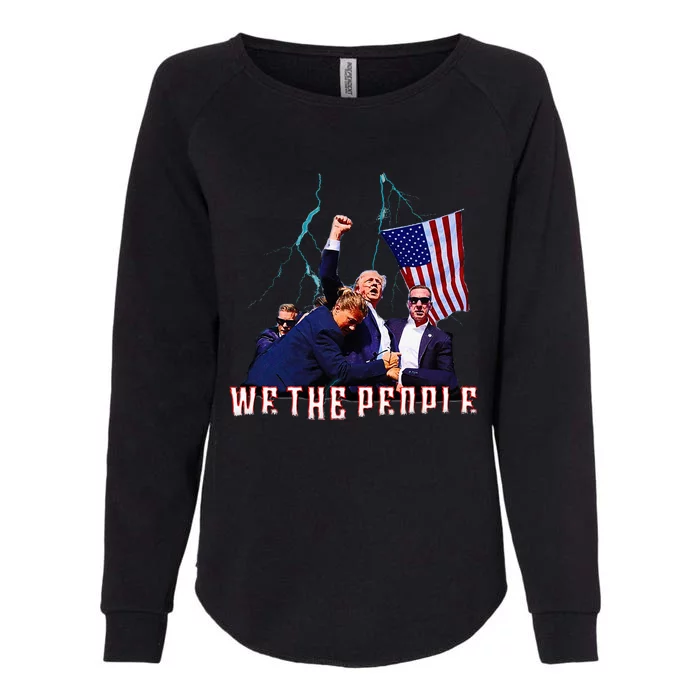 Trump Shot Pennsylvania Rally July 13th We The People Womens California Wash Sweatshirt