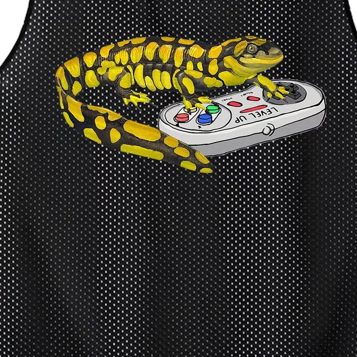 Tiger Salamander Playing Video Game Salamanders Gamers Mesh Reversible Basketball Jersey Tank