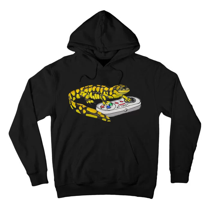 Tiger Salamander Playing Video Game Salamanders Gamers Tall Hoodie