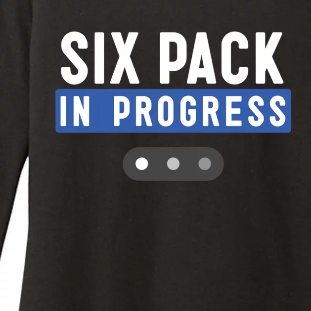 Trendy Six Pack In Progress Loading Bar Fitness Humor Gift Womens CVC Long Sleeve Shirt