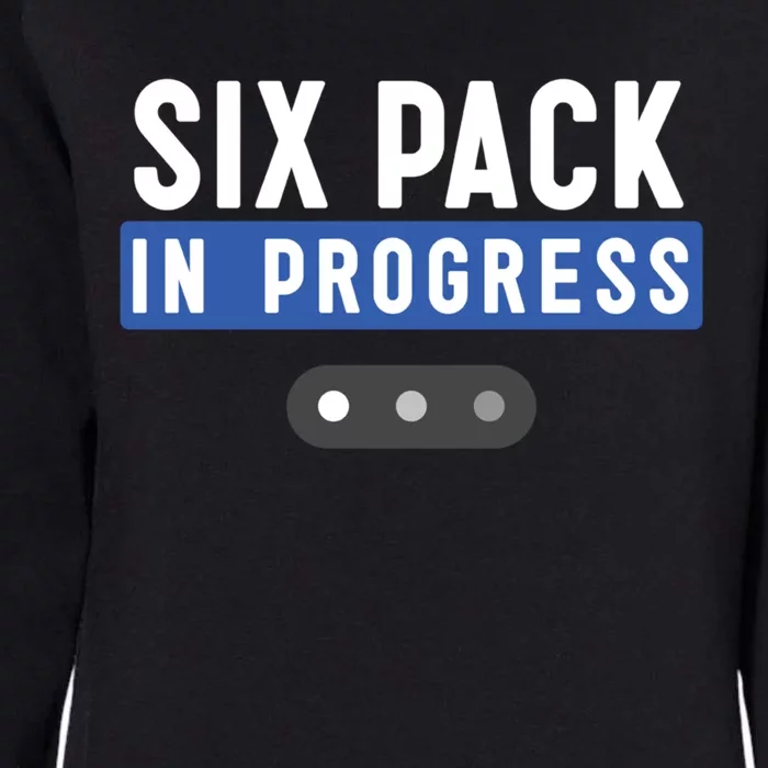 Trendy Six Pack In Progress Loading Bar Fitness Humor Gift Womens California Wash Sweatshirt