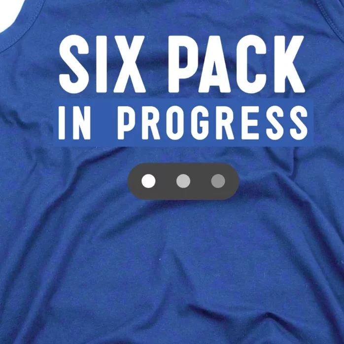 Trendy Six Pack In Progress Loading Bar Fitness Humor Gift Tank Top