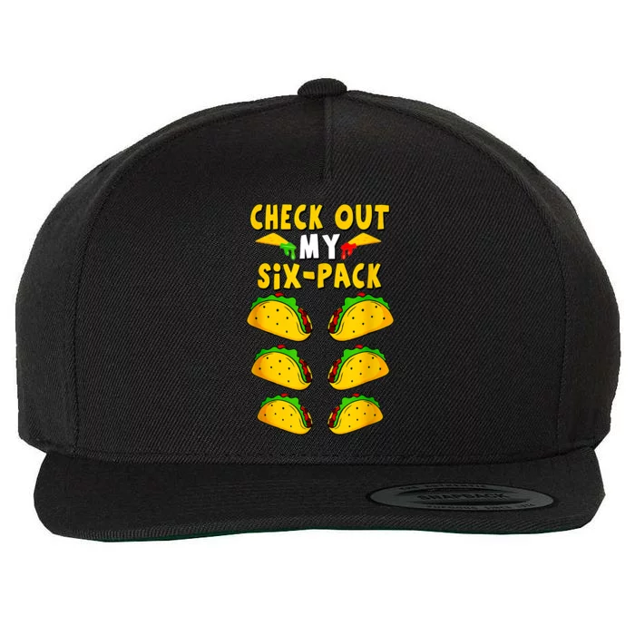 Taco Six Pack Mexican Fiesta Cinco De Mayo Wool Snapback Cap