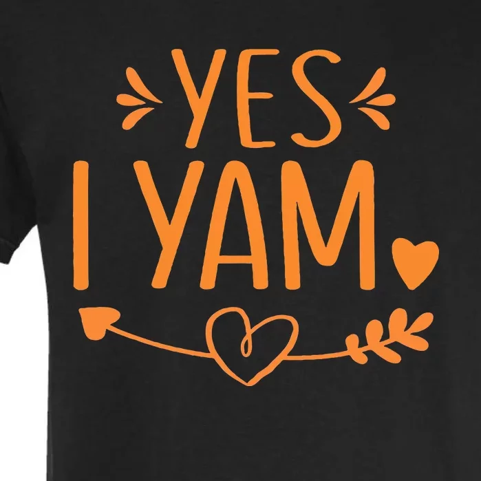 Thanksgiving Sweet Potato Yes I Yam Garment-Dyed Heavyweight T-Shirt