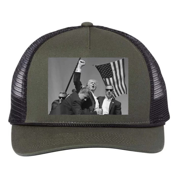 Trump Shot Pennsylvania 14th July Rally Shot Legend Usa 2024 Retro Rope Trucker Hat Cap