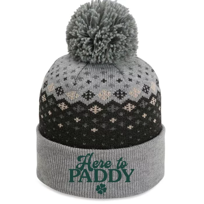 Trendy St Patrick's Day Here To Paddy Meaningful Gift The Baniff Cuffed Pom Beanie