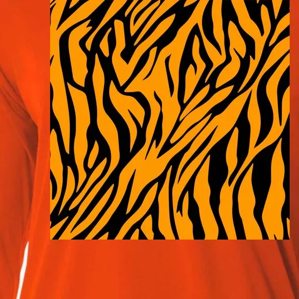 Tiger Stripes Pattern Cooling Performance Long Sleeve Crew