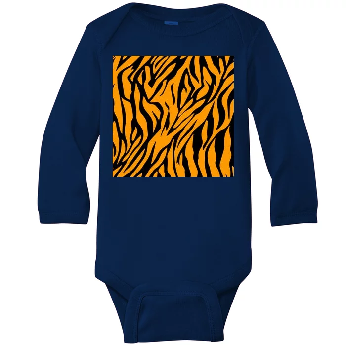 Tiger Stripes Pattern Baby Long Sleeve Bodysuit