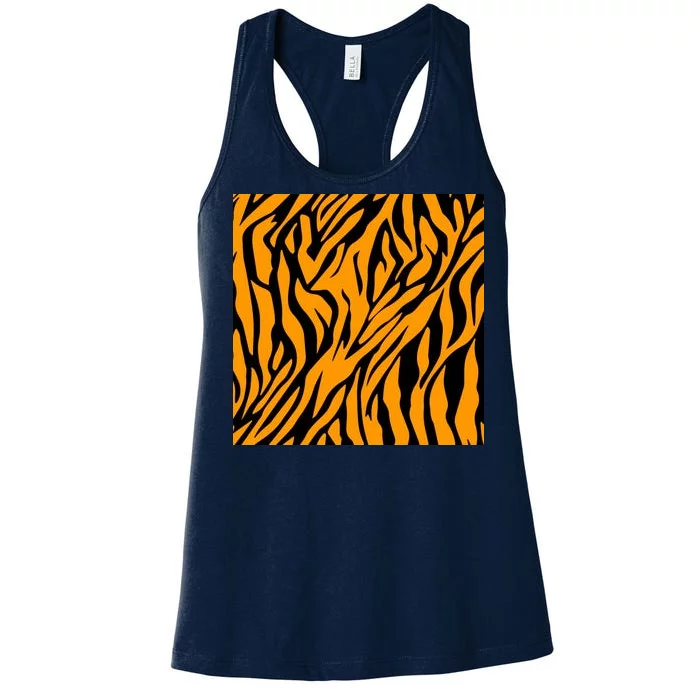 Tiger Stripes Pattern Women's Racerback Tank