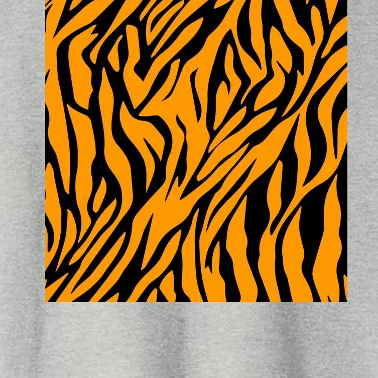 Tiger Stripes Pattern Women's Crop Top Tee