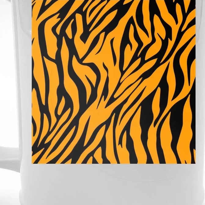 Tiger Stripes Pattern Front & Back Beer Stein