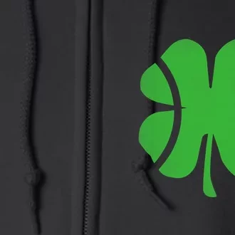 Tennis St Patricks Day For Tennis Player Gift Shamrock Full Zip Hoodie